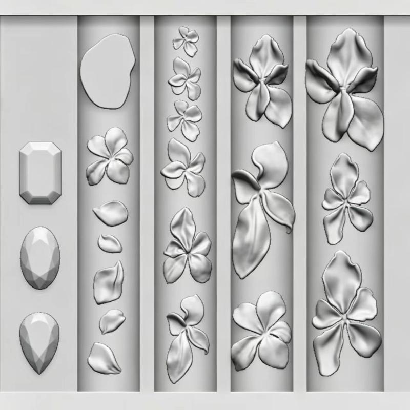 Resin Art Mold - Molde de Silicone para Flores e
