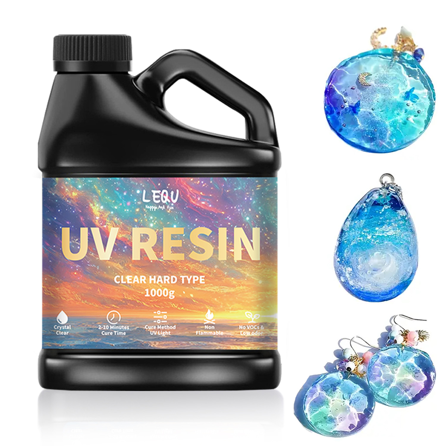 Resin Art Uv - Cola de resina epóxi uv, 100/200/500/1000g,