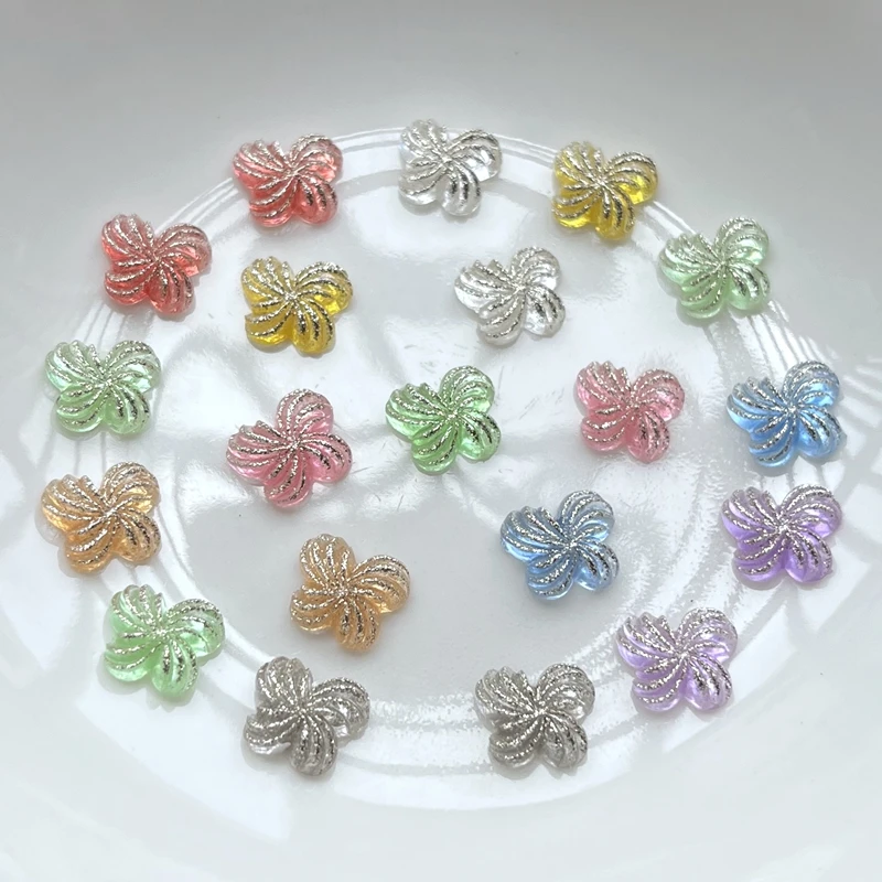 Resin Art Design For Wedding - 50 peças 10*8mm gelatinosa colorida borboleta