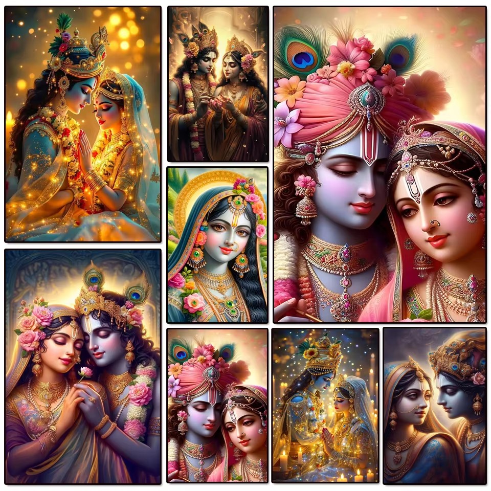 Senhor indiano radha krishna c - Resin Art Radha Krishna avaliação e preço