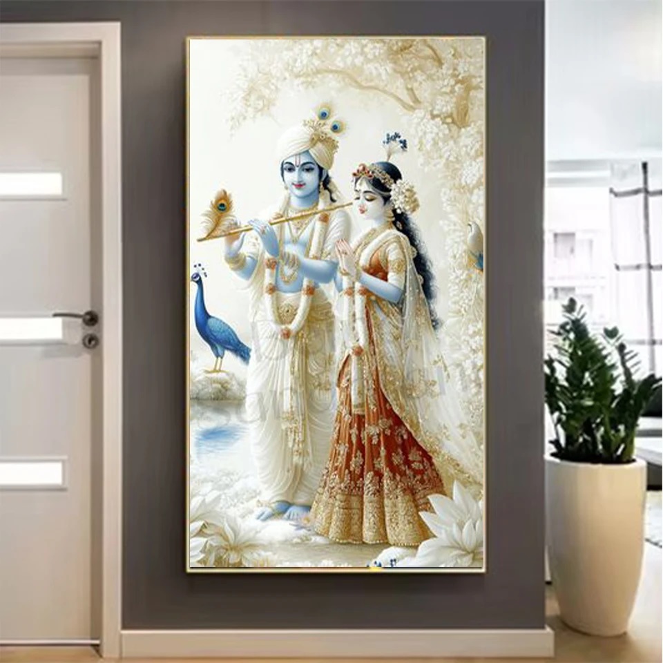 Senhor indiano radha krishna c - Resin Art Radha Krishna avaliação e preço