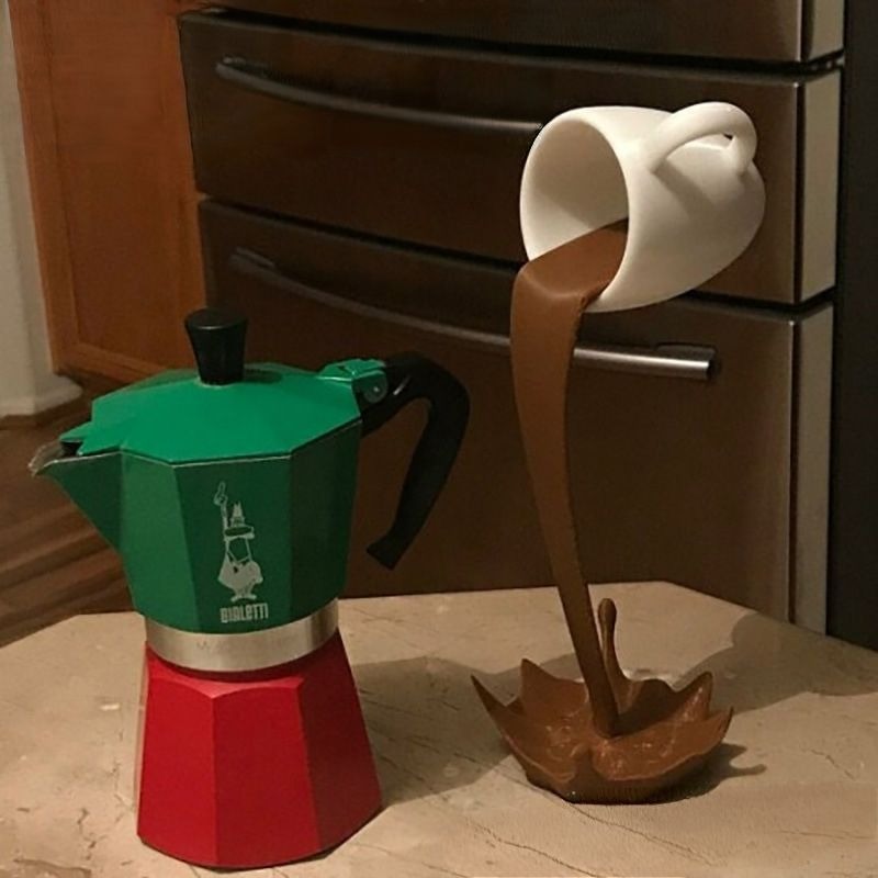 Escultura de Arte em 3D de Cop - Resin Art Pouring avaliação e preço