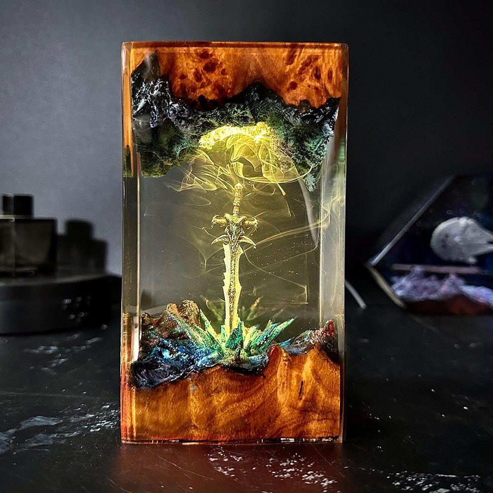 Série mágica de madeira maciça - Resin Art Design For Wedding avaliação e preço