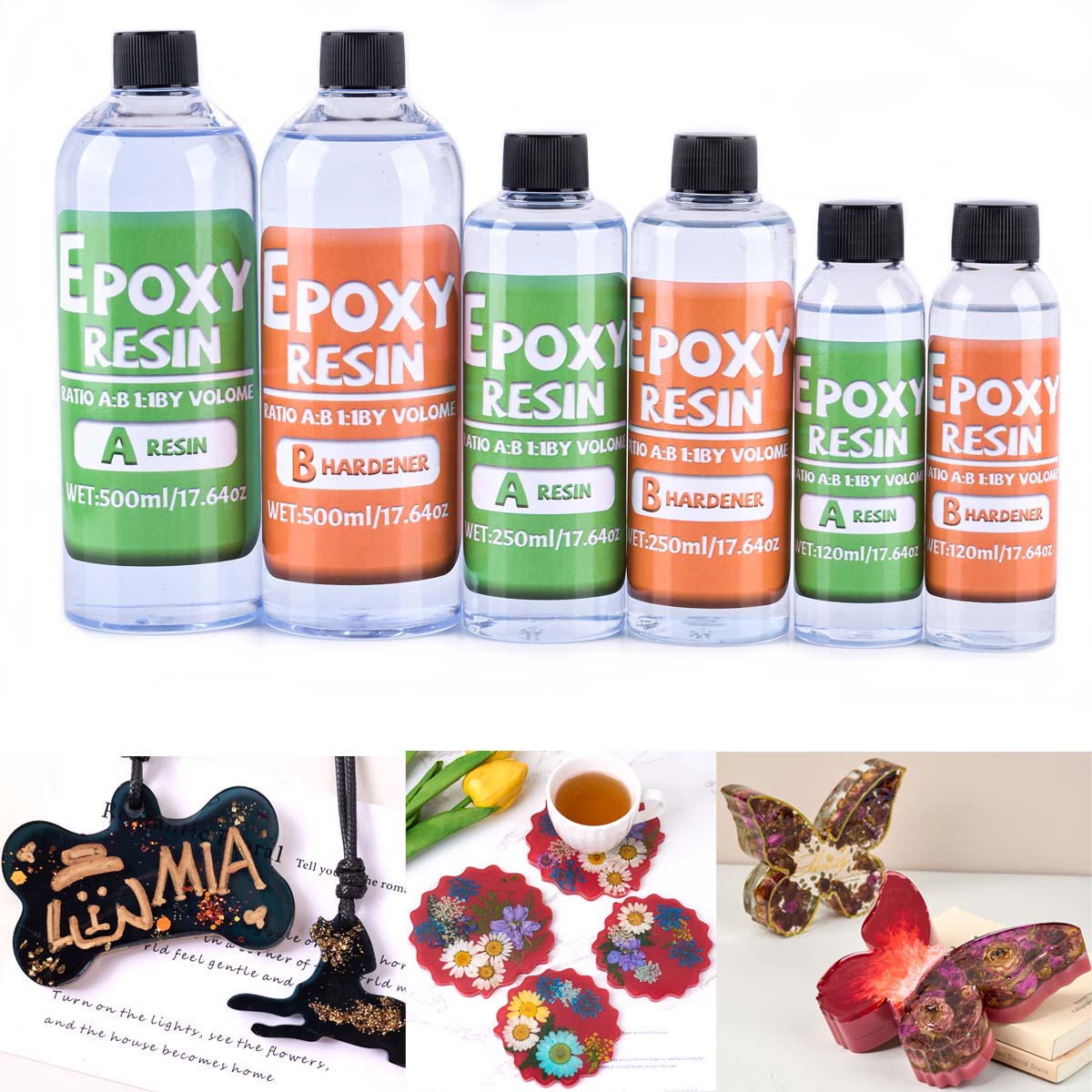 Kit de resina epóxi com propor - Resin Art Mold avaliação e preço