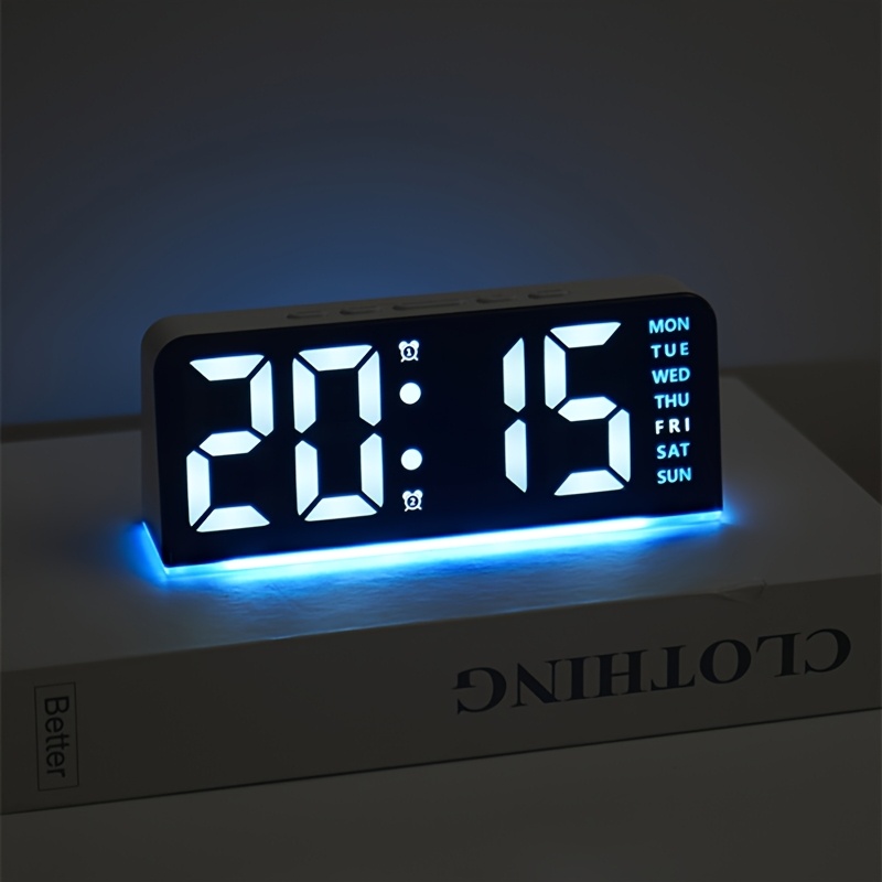 Digital led despertador deskto - Resin Art Watch avaliação e preço