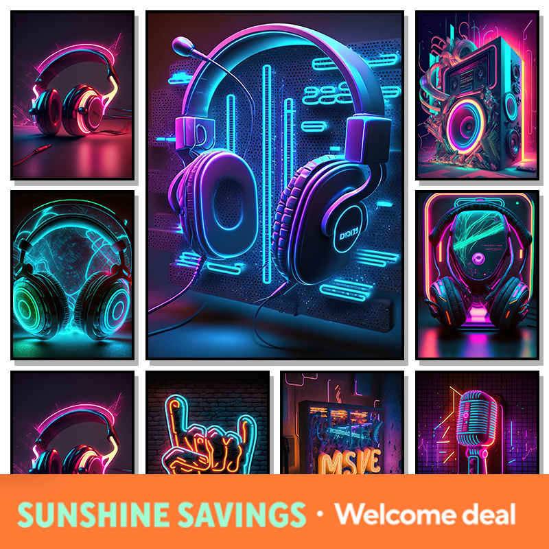 Pôster de Música Pop dos Anos  - Resin Art Light avaliação e preço