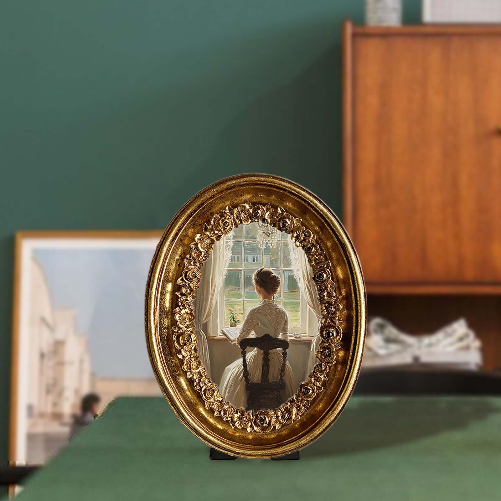 Moldura oval vintage para foto - Resin Art Studio avaliação e preço