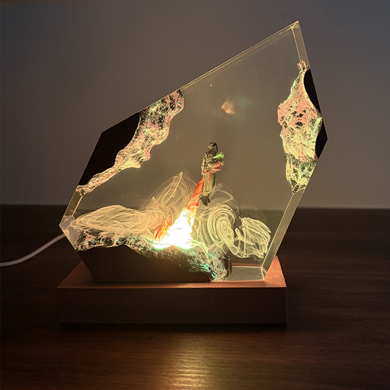 Luminária de Mesa de Resina co - Resin Art Light avaliação e preço