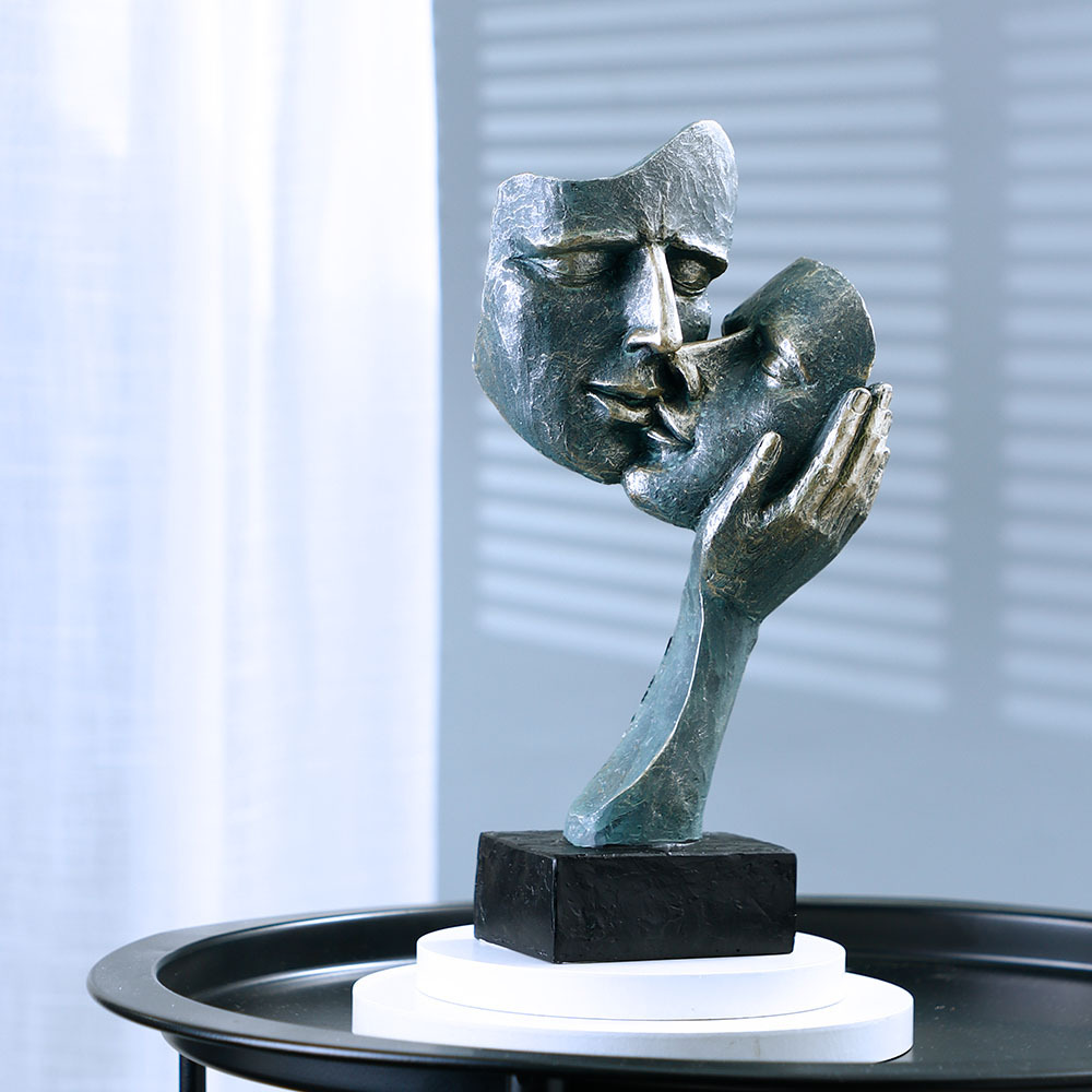 Escultura de máscara facial be - Resin Art Unique Ideas avaliação e preço