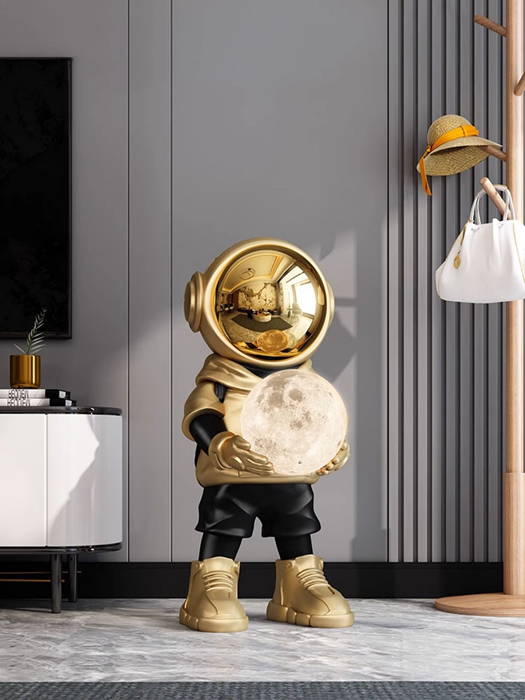 Estátua criativa do astronauta - Resin Art Floor avaliação e preço