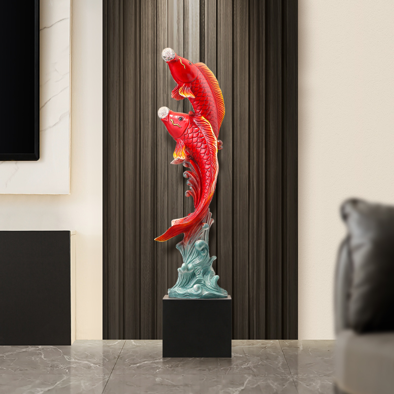 Escultura de peixe com cinco s - Resin Art Floor avaliação e preço