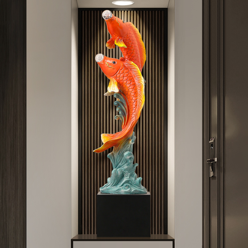 Escultura de peixe com cinco s - Resin Art Floor avaliação e preço