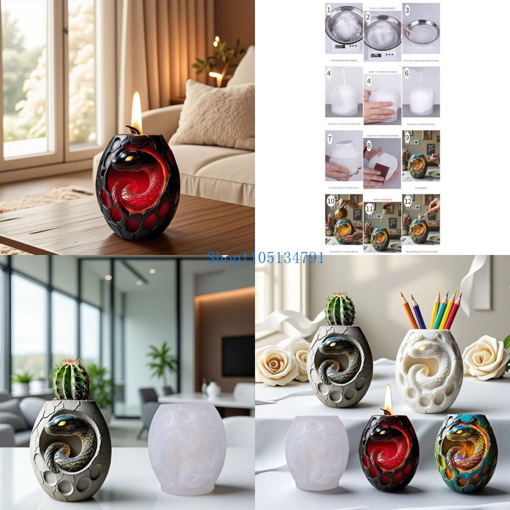 98 Creative Snake Pattern Sili - Resin Art Unique Ideas avaliação e preço